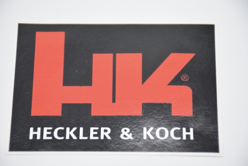 HECKLER &amp; KOCH HK &quot;BLACK&quot; LOGO STICKER NO COMPROMISE