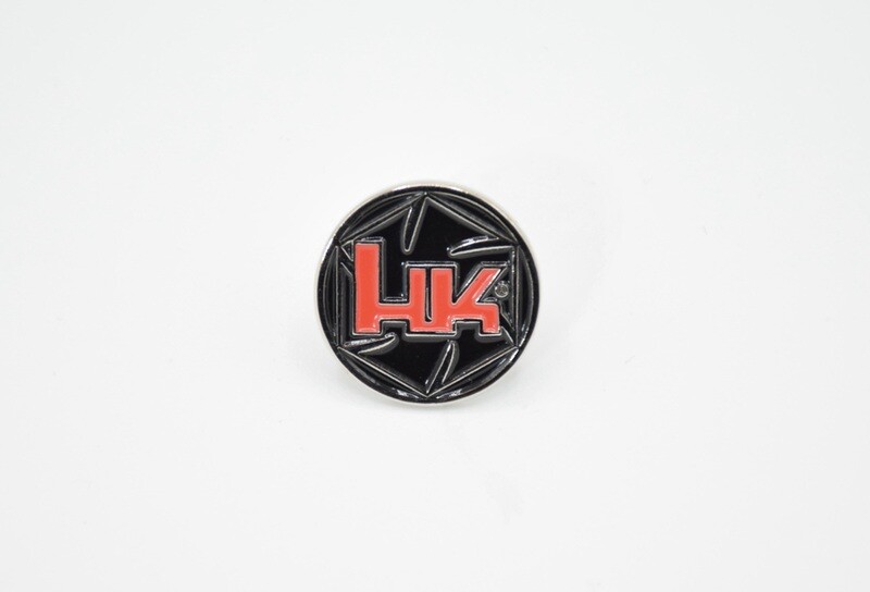 HECKLER &amp; KOCH HK POLYGONAL BARREL LOGO HAT PIN/LAPEL PIN COLLECTORS