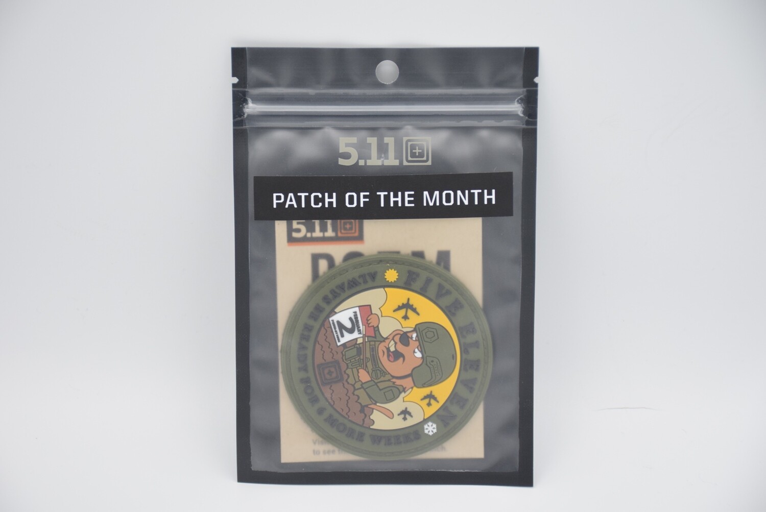 5.11 TACTICAL POTM PATCH OF THE MONTH FEBRUARY 2021 &quot;ALWAYS BE READY FOR 6 MORE WEEKS&quot;
