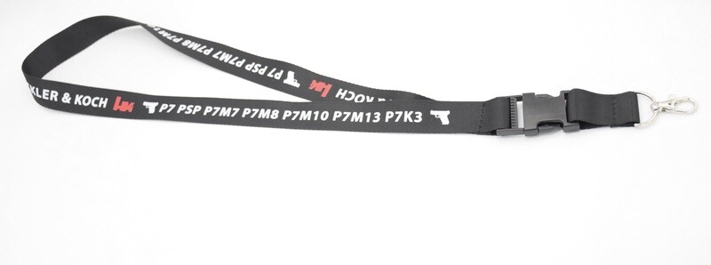 HECKLER &amp; KOCH HK P7 NYLON COLLECTORS LANYARD/ID HOLDER P7M8 P7M10 P7M13 P7PSP P7M7 P7K3
