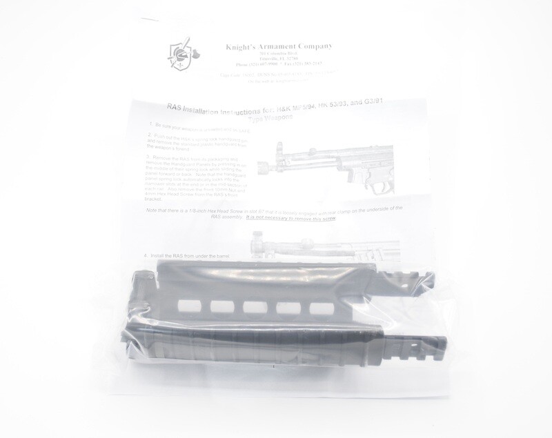 KNIGHTS ARMAMENT MP5 RAS RAIL SYSTEM HECKLER &amp; KOCH HK MP5 94 SP5 HK53A NEW