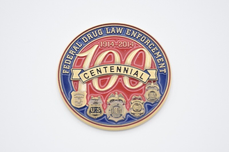 DEA DRUG ENFORCEMENT AGENCY CHALLENGE COIN SPECIAL EDITION CENTENNIAL 1914-2014