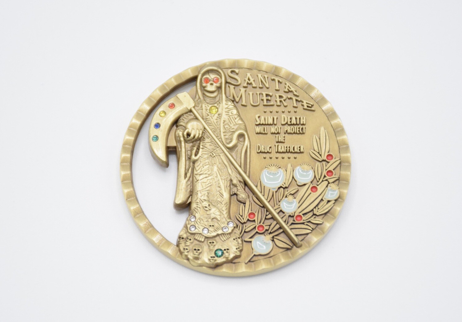 DEA DRUG ENFORCEMENT AGENCY SANTA MUERTE SAINT DEATH CHALLENGE