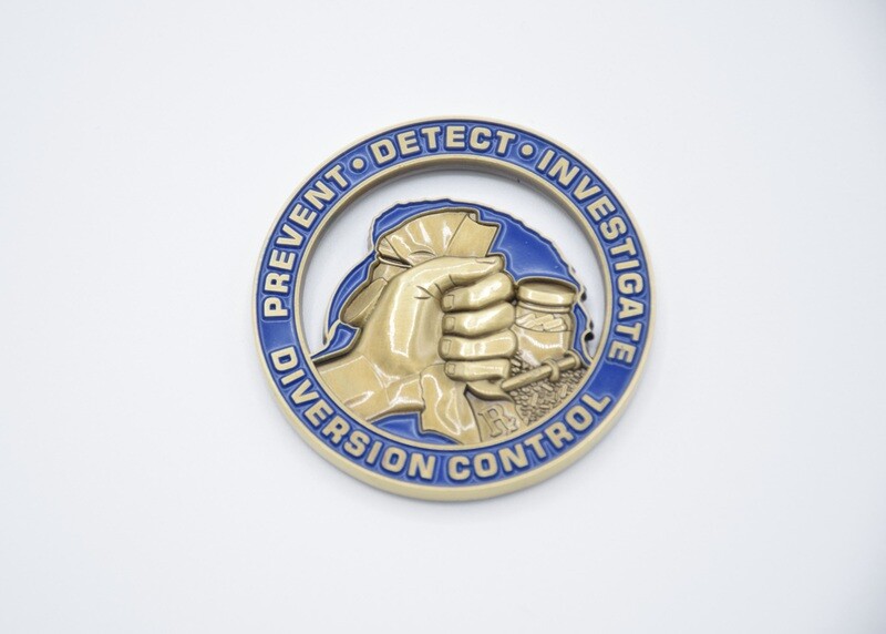 DEA DRUG ENFORCEMENT ADMINISTRATION DIVERSION CONTROL CHALLENGE COIN