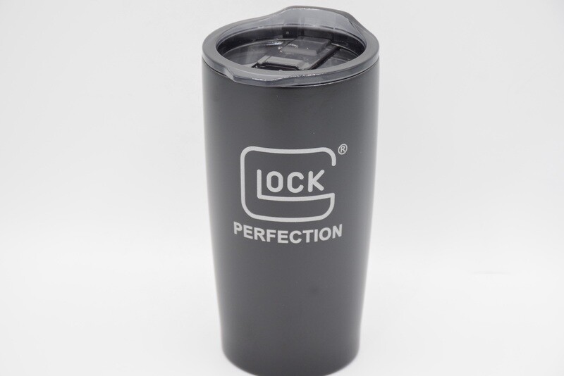 GLOCK PERFECTION MATTE BLACK STAINLESS STEEL COFFEE MUG/CUP