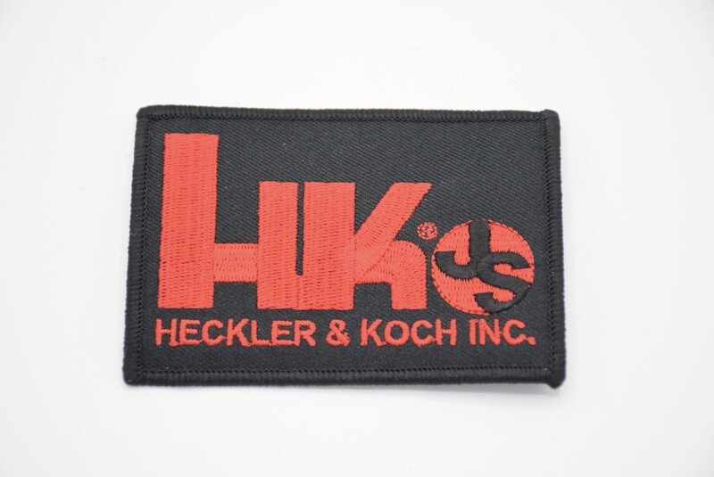 HECKLER &amp; KOCH HK JS LOGO PATCH LOGO PATCH PLASTIC/IRON ON BACKING