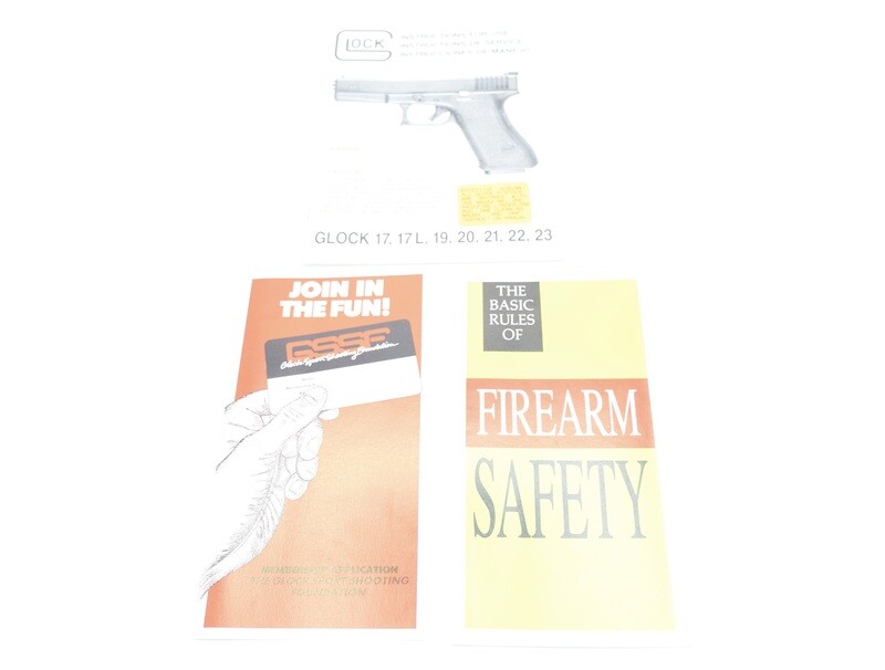 GLOCK PERFECTION 1996 FACTORY OEM MANUAL VINTAGE REV. 06/91 GEN 2