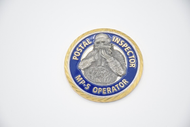 UNITED STATES POSTAL INSPECTOR MP5 OPERATOR CHALLENGE COIN USPS MP5 OPERATOR NEW