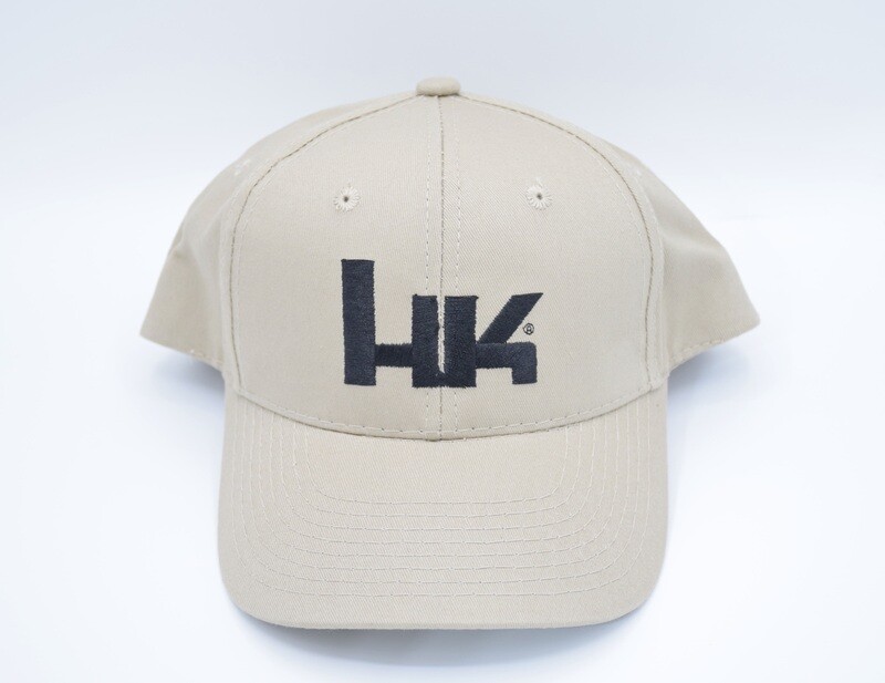 HECKLER &amp; KOCH HK TAN/KHAKI HAT EMBROIDERED REAR STRAP