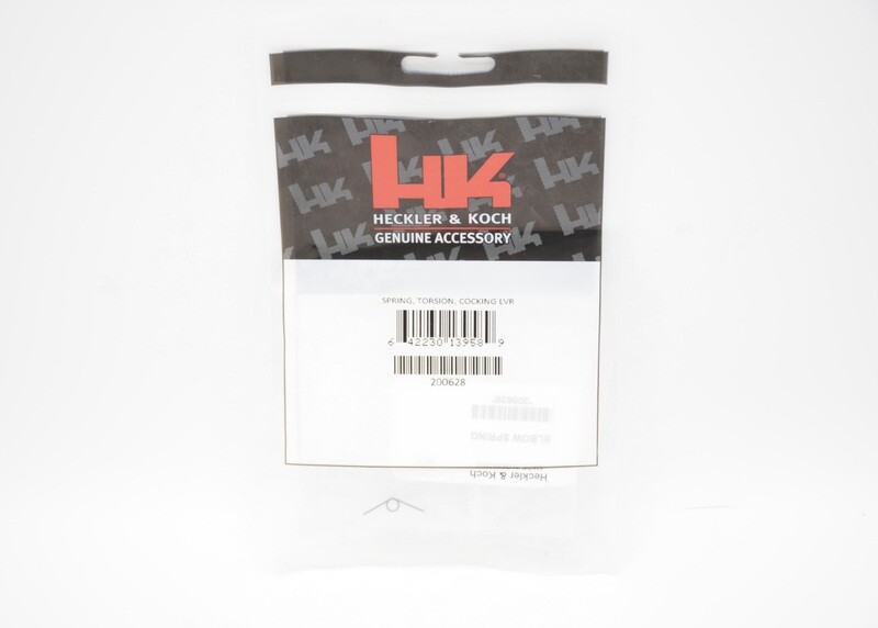 HECKLER &amp; KOCH HK P9S COCKING LEVER TORSION SPRING/ELBOW SPRING 9MM/.45 FACTORY GERMAN OEM PART