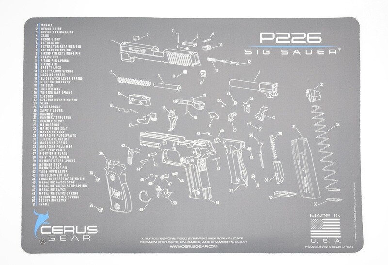 SIG SAUER SIG P226 ARMORERS BENCHMAT/CLEANING MAT