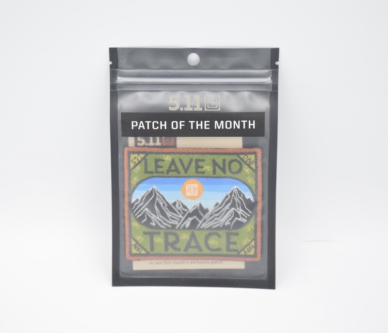 5.11 TACTICAL POTM PATCH OF THE MONTH APRIL 2021 &quot;LEAVE NO TRACE&quot; LOGO PATCH