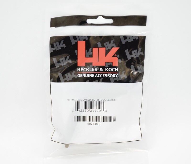 HECKLER &amp; KOCH HK MR556/416 E1 BUTTSTOCK RELEASE LEVER TAN/FDE RAL 7008