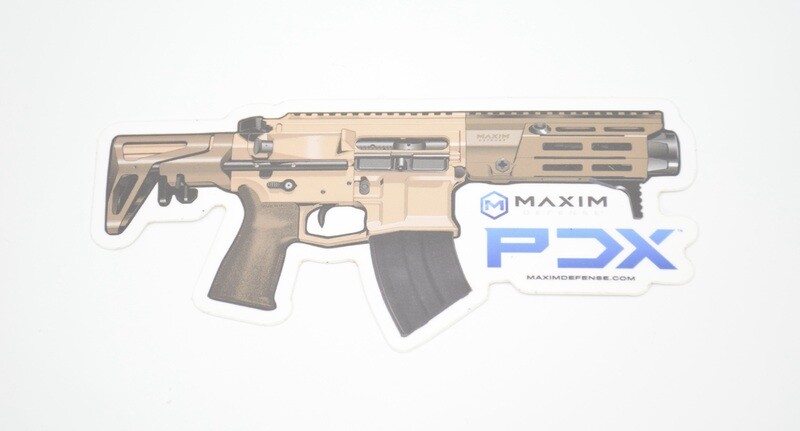MAXIM DEFENSE PDX RIFLE LOGO STICKER/DECAL