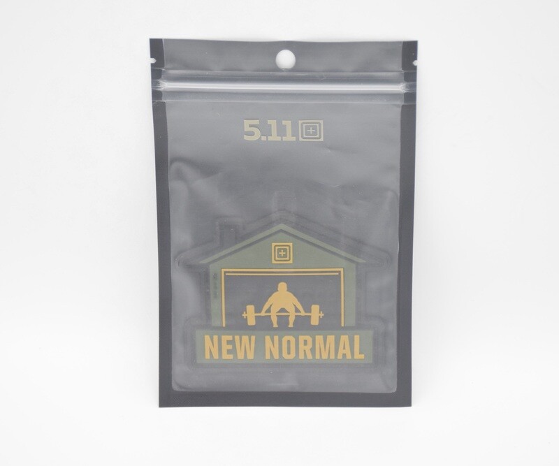 5.11 TACTICAL &quot;NEW NORMAL&quot; HOME WORKOUT LOGO PATCH HOOK/LOOP BACKING