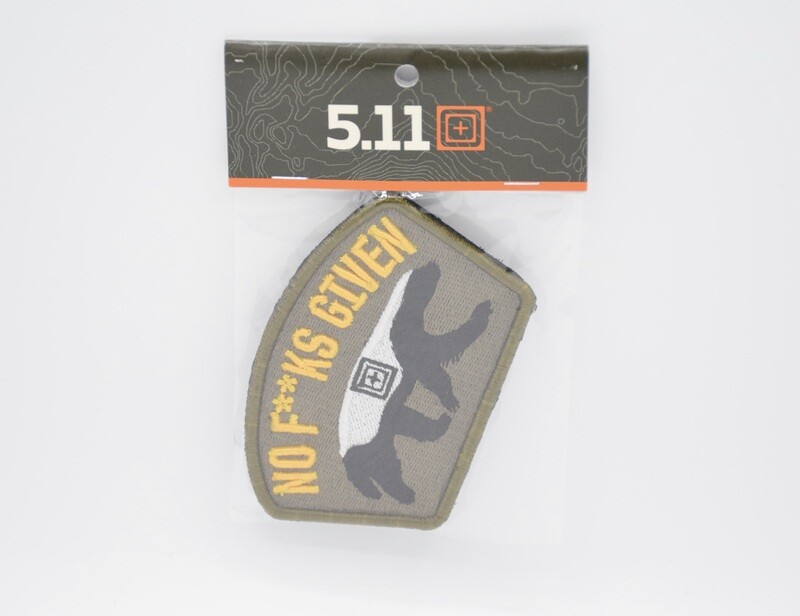 5.11 TACTICAL HONEY BADGER &quot;NO F**KS GIVEN&quot; PATCH/LOGO PATCH HOOK/LOOP BACKING RARE