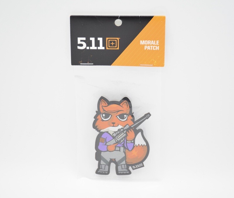 5.11 TACTICAL &quot;FOXY&quot; LOGO PATCH HOOK/LOOP BACKING VINTAGE PACKAGING DISCONTINUED