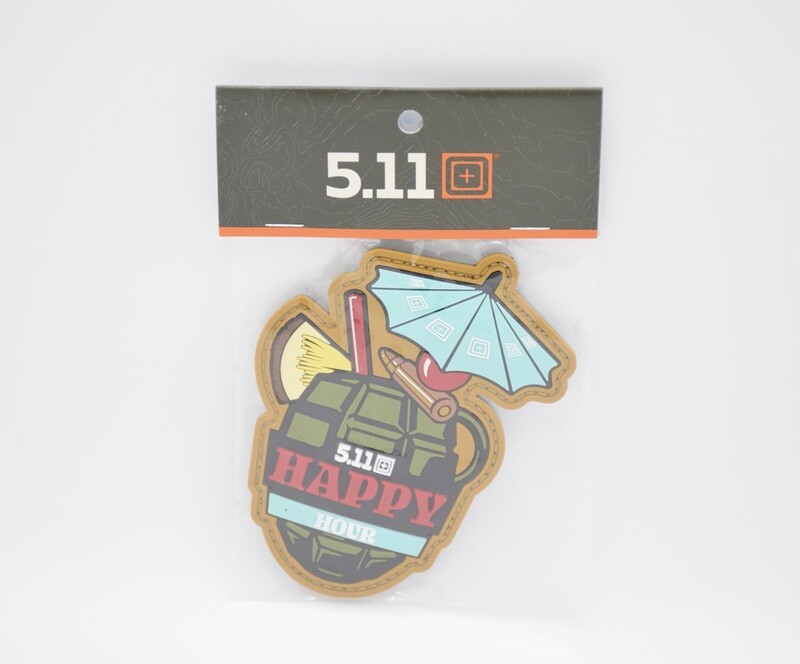 5.11 TACTICAL &quot;HAPPY HOUR&quot; PINEAPPLE GRENADE COCKTAIL PROMO PATCH/LOGO PATCH HOOK/LOOP BACKING