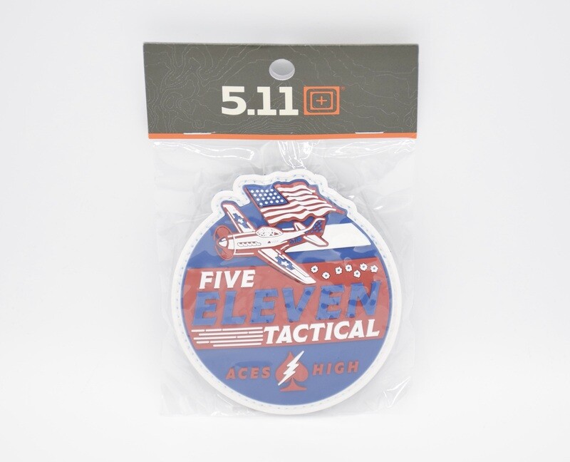 5.11 TACTICAL ACES HIGH FLYING PROMO PATCH LOGO PATCH HOOK/LOOP BACKING NEW RARE