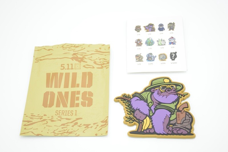 5.11 TACTICAL WILD ONES SERIES 1 &quot;PURPLE GORILLA SHERIFF&quot; HOOK/LOOP BACKING 1/9