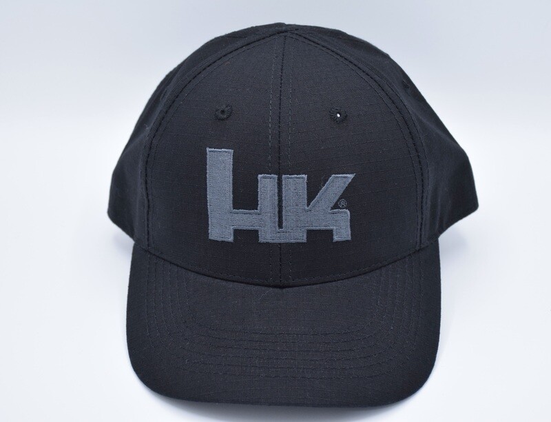 HECKLER &amp; KOCH HK BLACK RIPSTOP HAT/BASEBALL CAP HK P7M8 P30 MP5 VP9 VP40