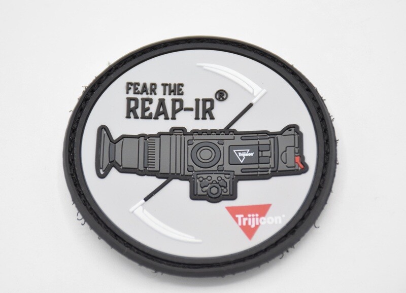 TRIJICON &quot;FEAR THE REAP-IR&quot; LOGO PATCH HOOK/LOOP BACKING RARE!