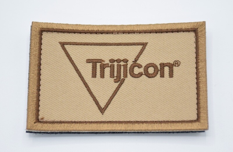 TRIJICON TAN/FDE LOGO PATCH HOOK/LOOP BACKING