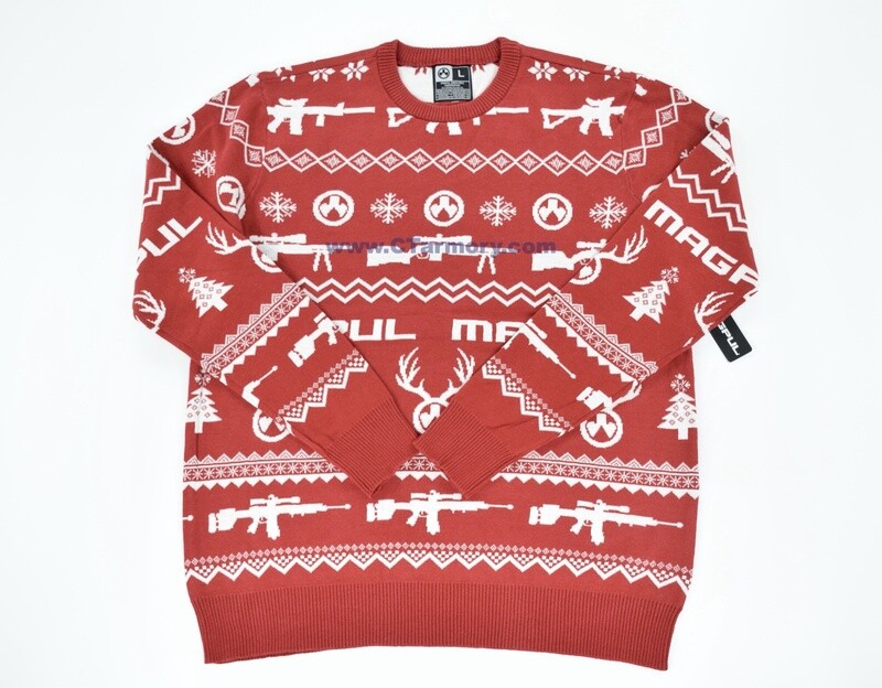MAGPUL UGLY CHRISTMAS SWEATER 2021 RED/WHITE LARGE RARE AR15