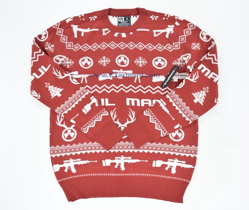 MAGPUL UGLY CHRISTMAS SWEATER 2021 RED/WHITE SMALL