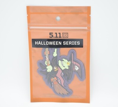 5.11 TACTICAL HALLOWEEN SERIES WITCH LOGO PATCH HOOK/LOOP BACKING RARE