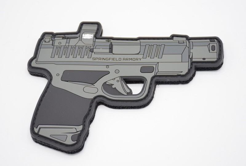 SPRINGFIELD ARMORY HELLCAT RPD (RAPID DEFENSE PISTOL) PISTOL LOGO PATCH HOOK/LOOP BACKING ***LARGE PATCH***