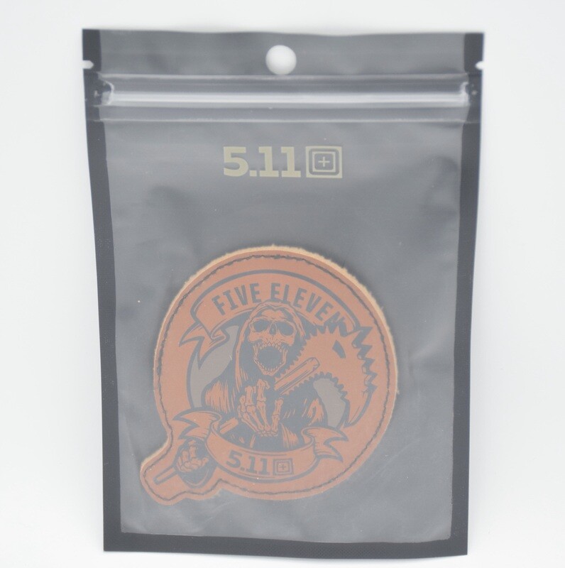 5.11 TACTICAL &quot;BREACHER&quot; LEATHER LOGO PATCH HOOK/LOOP BACKING