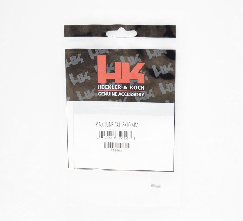 HECKLER &amp; KOCH HK P9S CYLINDRICAL PIN 6X10 MM ARMORER FACTORY GERMAN OEM 9MM/.45