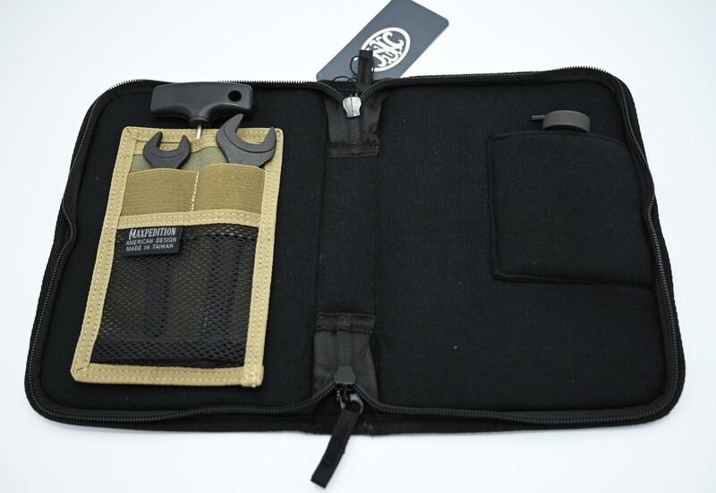 FNH FN P90/PS90 ARMORERS TOOL KIT BARREL WRENCH SIGHT TOOL FLASH HIDER WRENCH HEX HEAD TOOL PADDED STORAGE CASE TAN/FDE