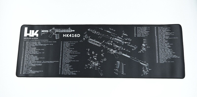 HECKLER &amp; KOCH HK 416D RIFLE BENCH MAT/GUN CLEANING MAT