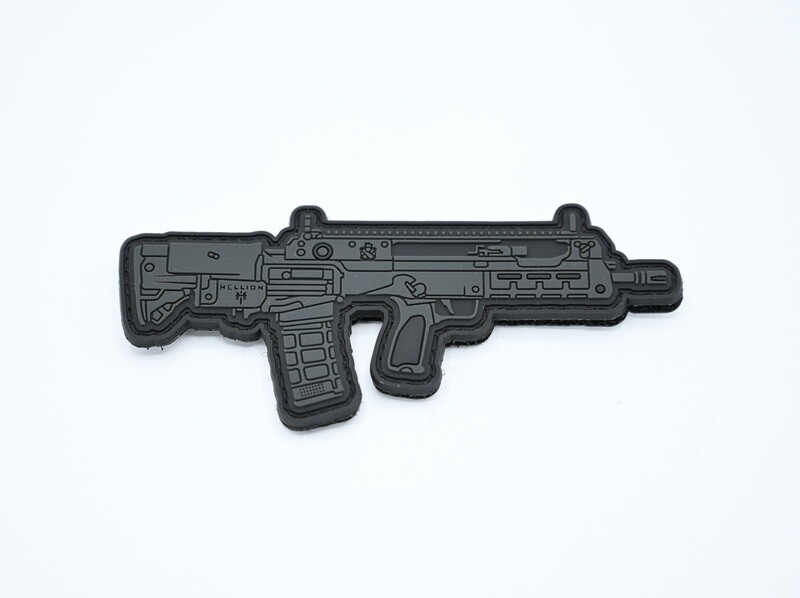 SPRINGFIELD ARMORY HELLION BULLPUP RIFLE LOGO PATCH HOOK/LOOP BACKING