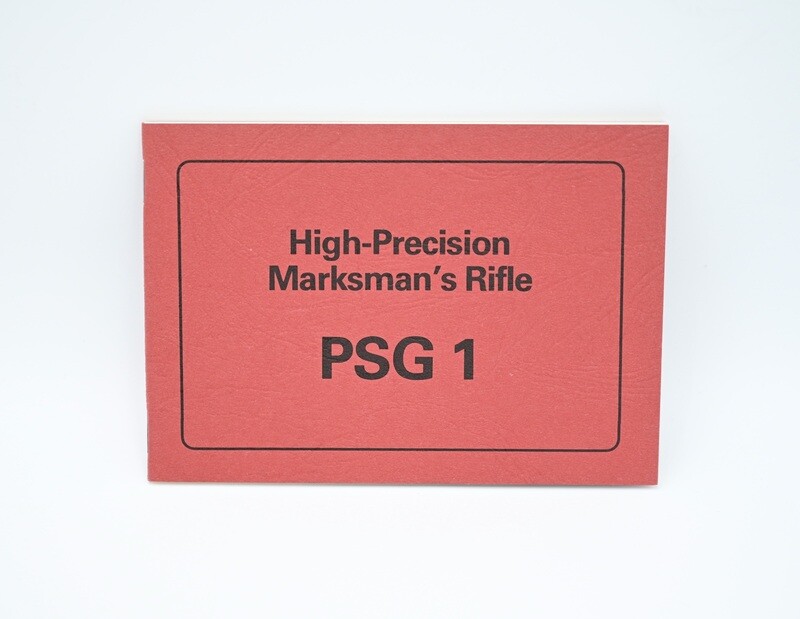 HECKLER &amp; KOCH HK PSG1 RIFLE MANUAL HIGH PRECISION MARKSMAN&#39;S RIFLE GERMAN OEM