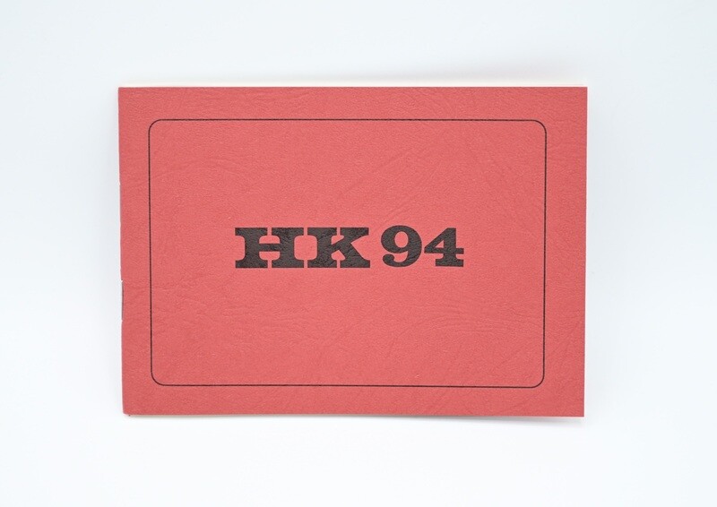 HECKLER &amp; KOCH HK 94 MANUAL/INSTRUCTION BOOKLET GERMAN OEM