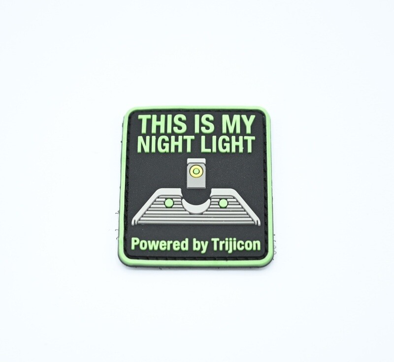 TRIJICON &quot;THIS IS MY NIGHT LIGHT&quot; LOGO PATCH HOOK/LOOP BACKING