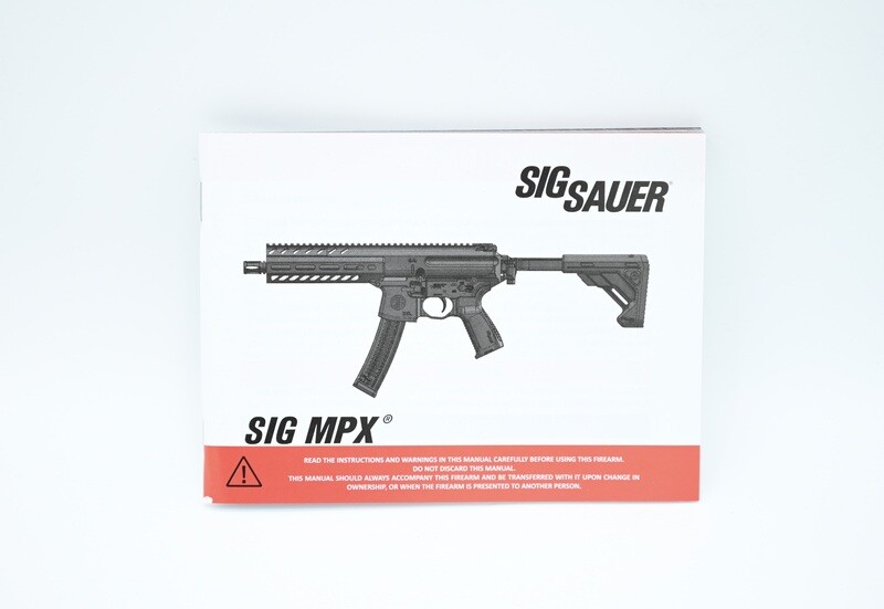 SIGARMS SIG SAUER SIG MPX RIFLE INSTRUCTION MANUAL/INSTRUCTION BOOK ARMORERS MPX PCC MPK K NEW WHITE COVER