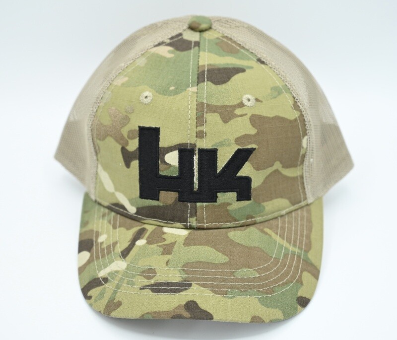 HECKLER &amp; KOCH HK CAMO TRUCKER HAT/BASEBALL CAP HK P7M8 P7M13 P30 USP VP9