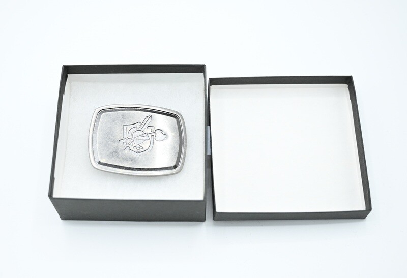 KNIGHTS ARMAMENT KAC BELT BUCKLE COLLECTORS ITEM NICKLE SR15 SR12 SR30