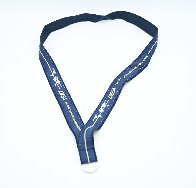 DEA DRUG ENFORCEMENT AGENCY LANYARD ID HOLDER KEY LANYARD RARE FBI CIA ATF DOD