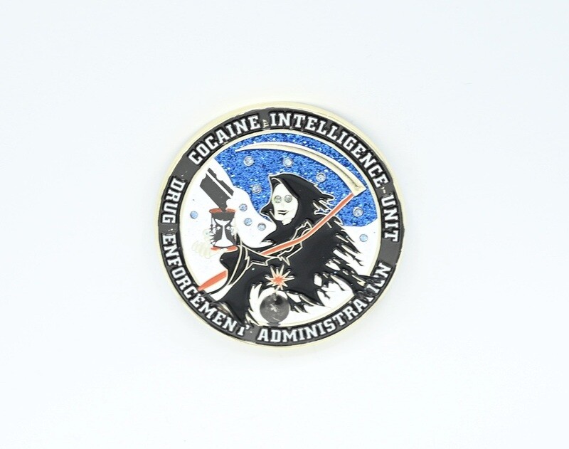 DEA DRUG ENFORCEMENT AGENCY COCAINE INTELLIGENCE UNIT CHALLENGE COIN FBI DEA ATF