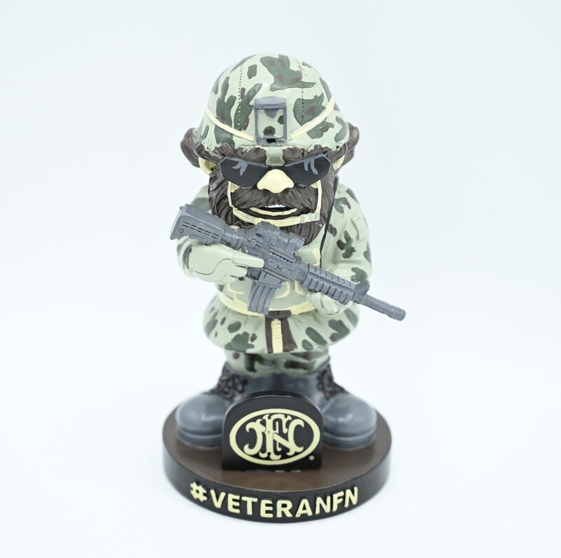 FNH FN VETERAN GNOME BOBBLEHEAD #VETERANFN RARE COLLECTIBLE SCAR P90 PS90