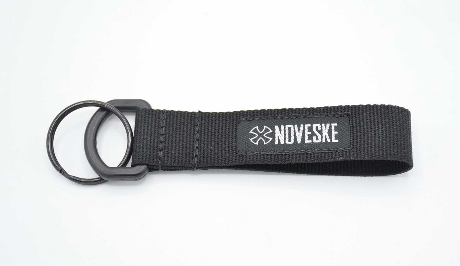 NOVESKE KEYCHAIN/KEY RING BLACK  D RING SWAMP RAT SPACE INVADER WRMFZY
