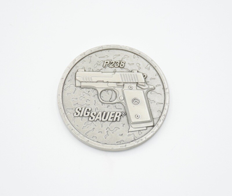 SIG SAUER SIG P238 LEGION CHALLENGE COIN 226 227 228 229 239 365 P320 RARE