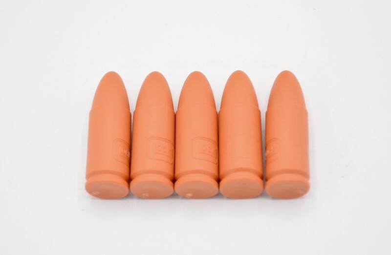 GLOCK FACTORY DUMMY TRAINING ROUNDS SNAP CAPS (5) PACK 9MM 17 17L 19X 26 34 43X
