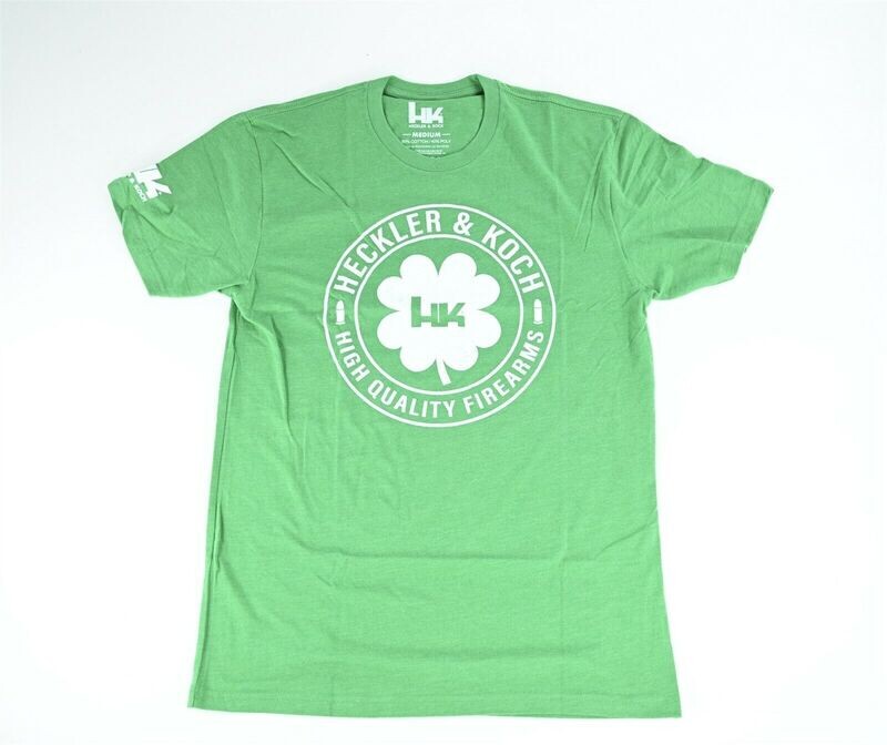 HECKLER &amp; KOCH HK T SHIRT &quot;SAINT PARTICKS DAY&quot; CLOVER/SHAMROCK MEDIUM P7 USP VP9