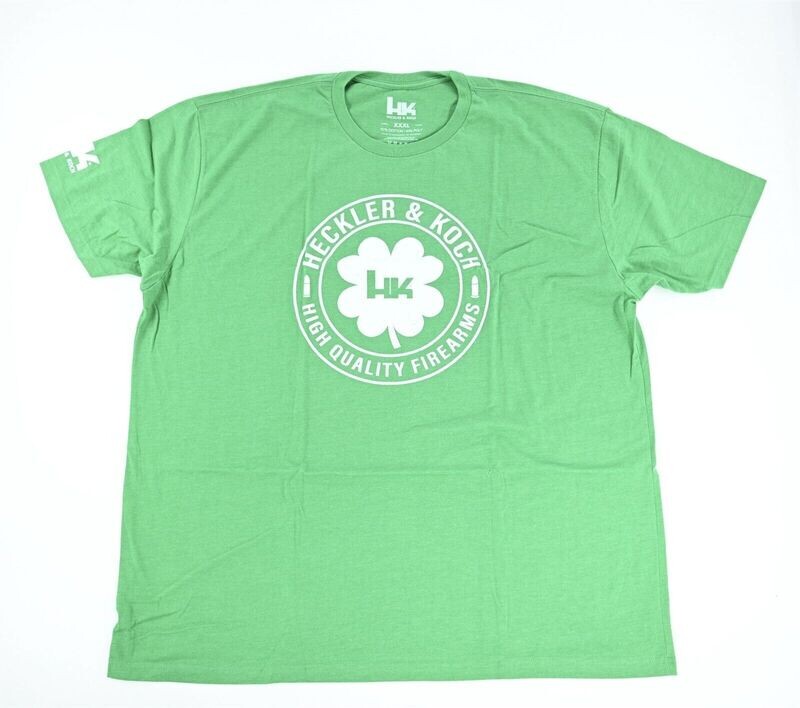 HECKLER &amp; KOCH HK T SHIRT &quot;SAINT PARTICKS DAY&quot; CLOVER/SHAMROCK XXXL P7M8 USP VP9